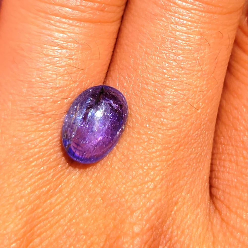 14+ Carat Tanzanite Cabochon Parcel - Picture 9 of 9